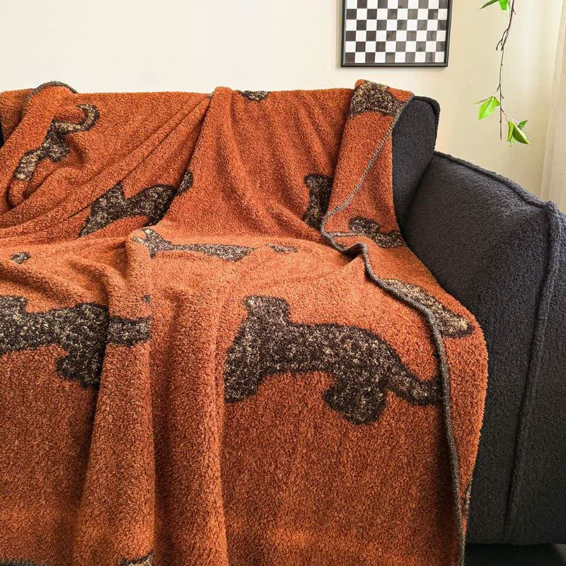 Powerful Ownkoti Vintage Leopard Fluffy Throw Blanket Natural