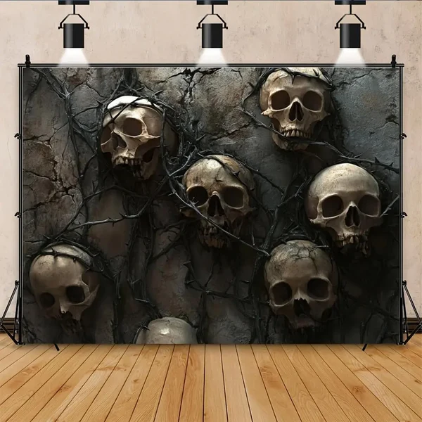 Smart 3D Gothic Skull Tapestry Trusted