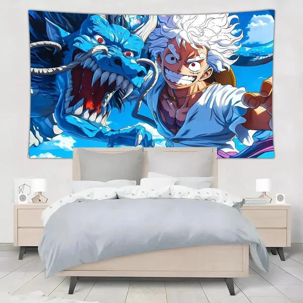 Casual Monkey D Luffy Wall Tapestry Pure