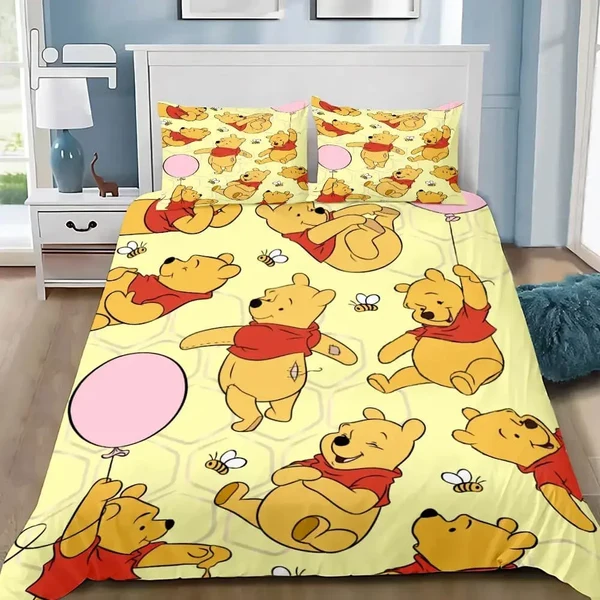 Elite 3D Winnie The Pooh Quilt Cover Contemporary