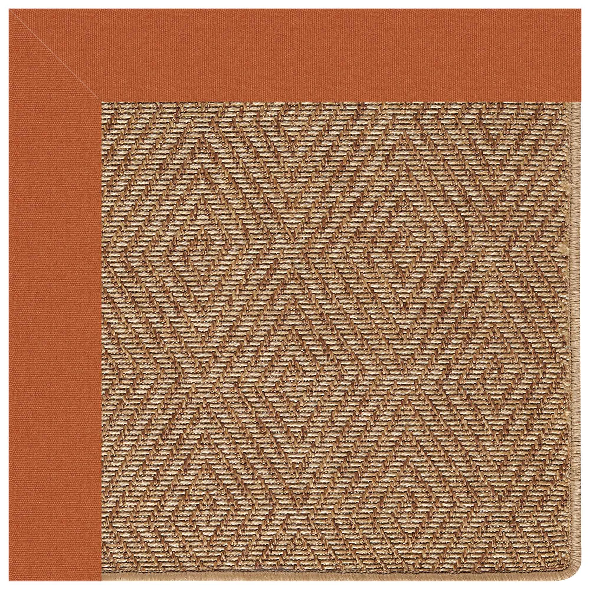 Premium Material Islamorada Rug – Diamond Canvas Rust Pure