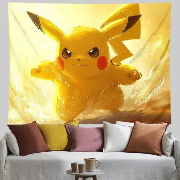 Safe 3D Pikachu Tapestry Refined