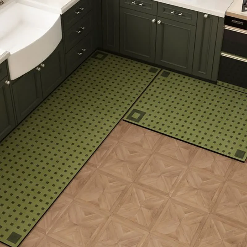 Original Ownkoti Diatom Mud Mini Check Kitchen Rug Selected