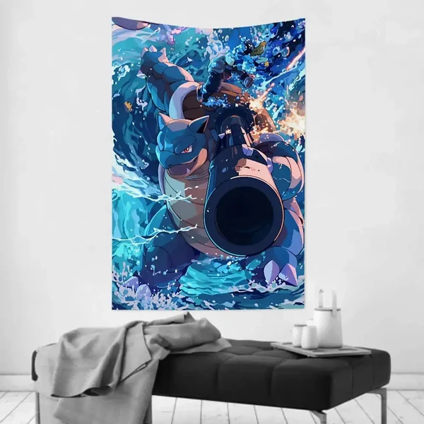 Durable Blastoise Pokemon Tapestry Verified
