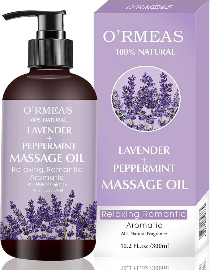 Smart Massage Oil with Lavender and Peppermint Massage Oil Minimalist