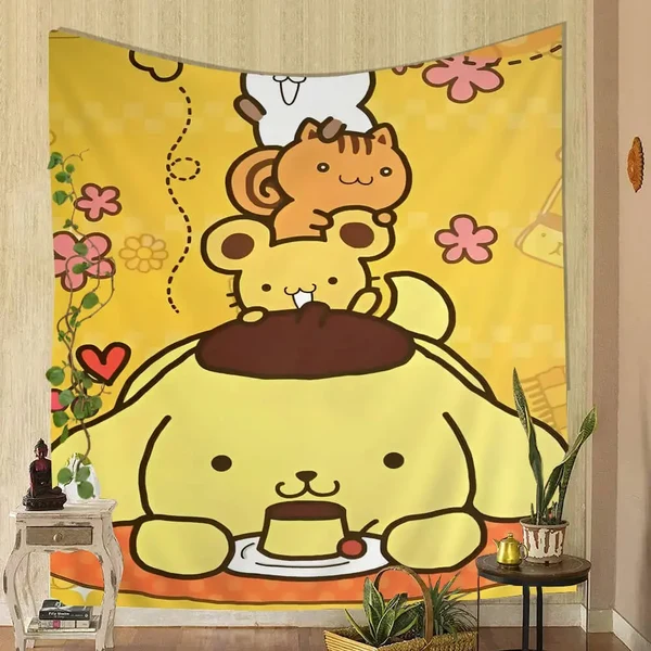 Original Pompompurin Cartoon Wall Hanging Tapestry Luxury
