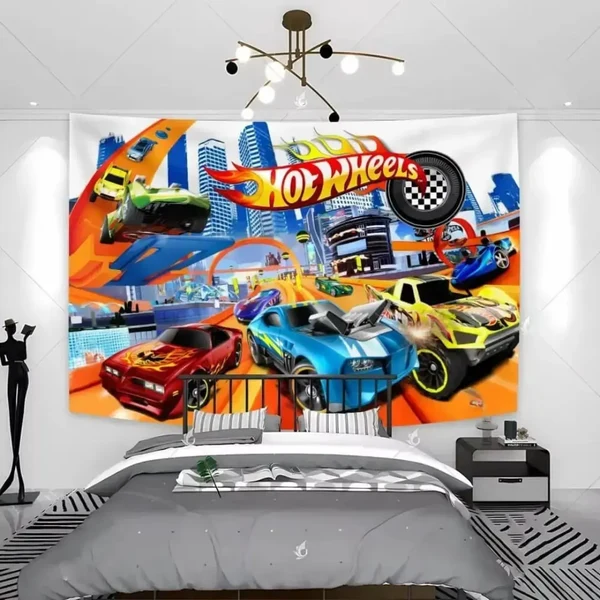 Genuine Hot Wheels Racing Car Wall Tapestry Trusted