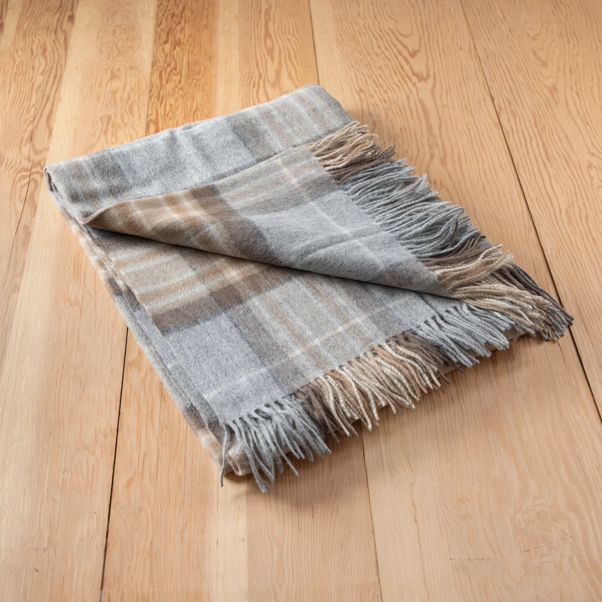 Comfortable Lambswool Blanket in Mackellar Tartan Fast