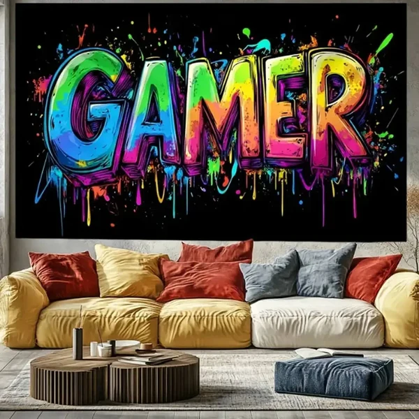 High-Quality Gamer Wall Tapestry Practical