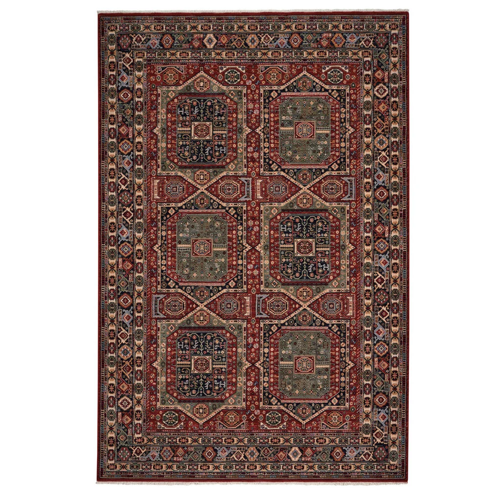 Prestigious Lineage Rug – Qashqai Red Navy Pure