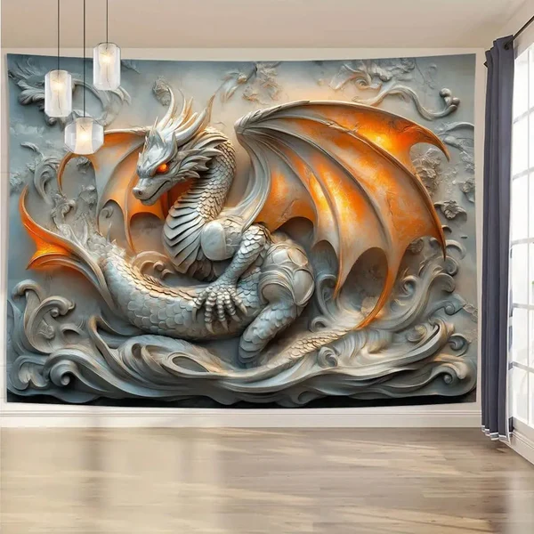 Refined Majestic Dragon Tapestry Breathable