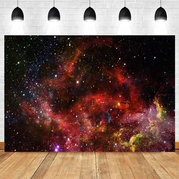 Modern Space Galaxy Fabric Panel Tapestry Recyclable