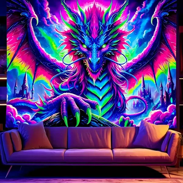 Selected Cosmic Dragon Scale Backdrop Panel Functional