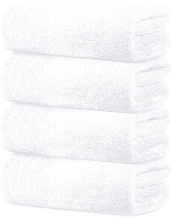 Quality Tens Towels Pack of 4 Extra Large Bath Towels 30 x 60 Inches Cotton Recyclable