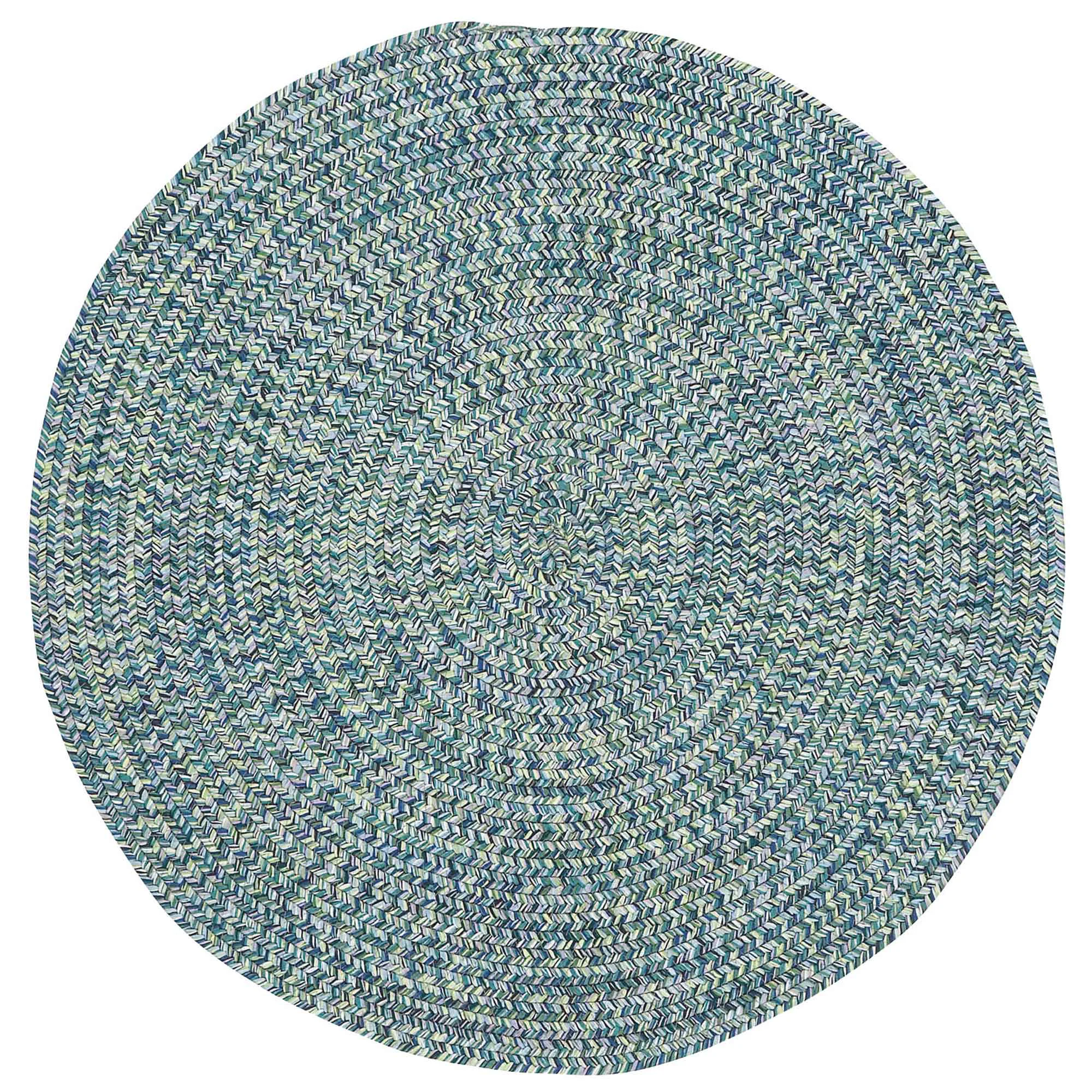 Luxury Sea Glass Ocean Blue Rug Durable