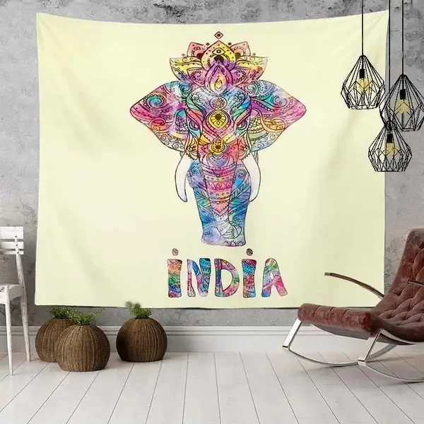 Reusable Bohemian Mandala Elephant Wall Hanging Next-Generation