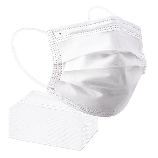 Responsible Borje White Disposable Face Masks 100 Pcs White Face Mask 3 Ply Protection Masks Traditional