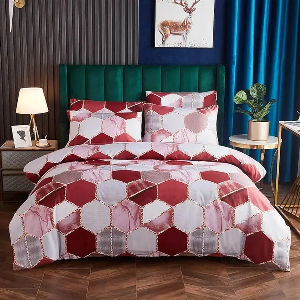 Top-Quality Geometric Hexagon Doona Cover Certified