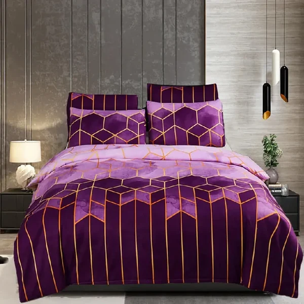 Selected 3D Geometric Nordic Bedding Set Eco-Friendly