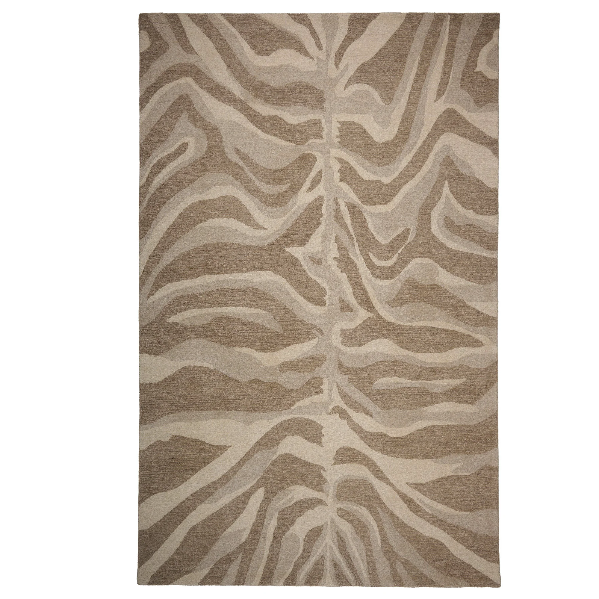 Organic Serengeti Rug – Zebra Ash Genuine