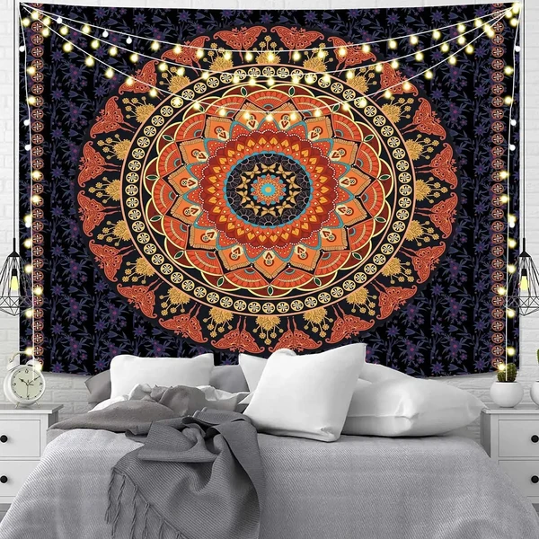 Secure Indian Mandala Meditation Sheet High-Quality