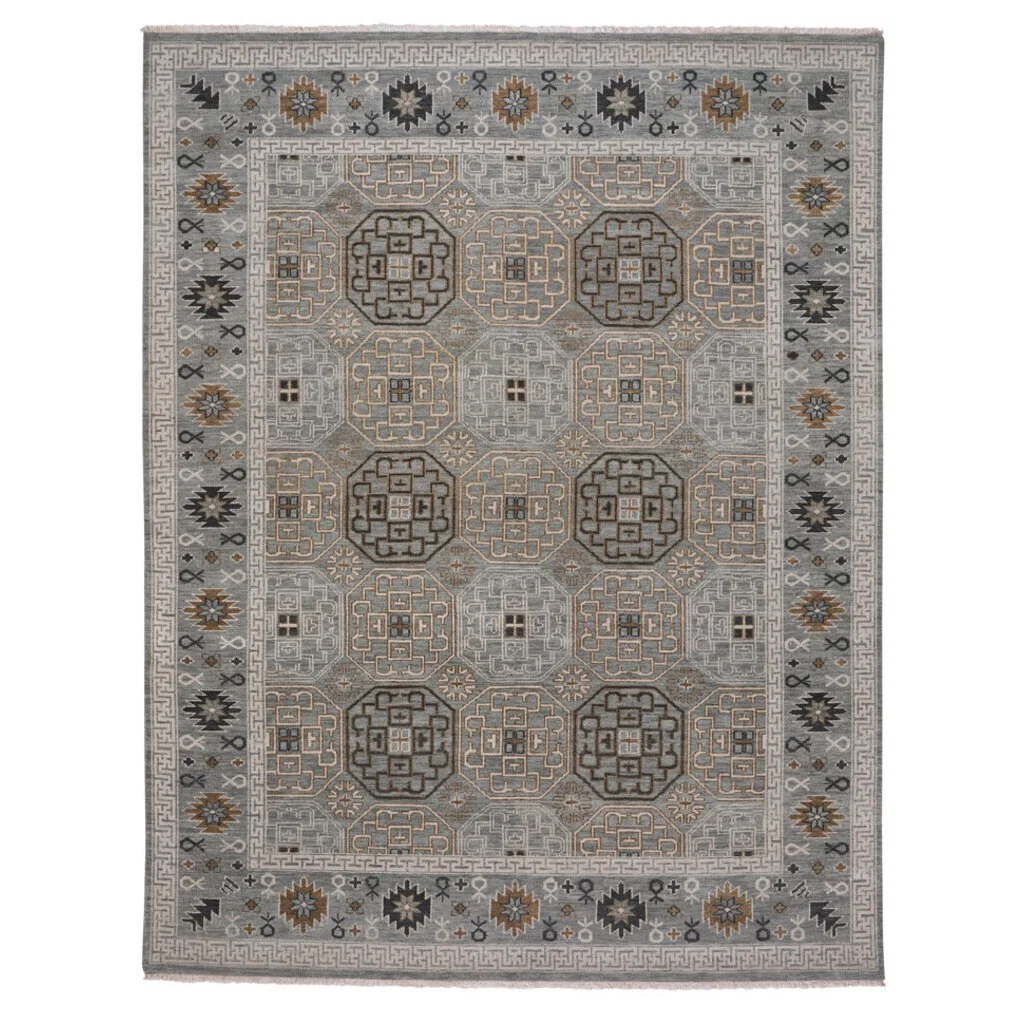 Proven Siam Rug – Tile Lt. Grey Expertly Made