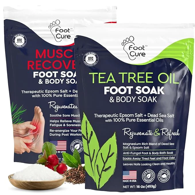 Organic FOOT CURE Tea Tree Oil Muscle Foot Soak Fashionable