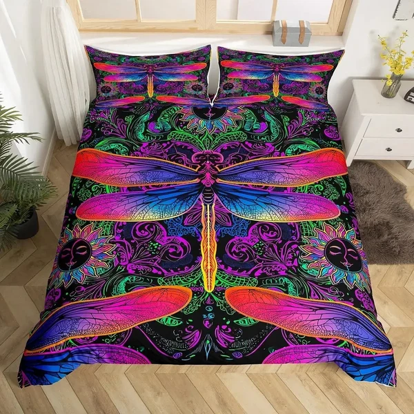 Original Design Bohemian Dragonfly Duvet Cover Healthy
