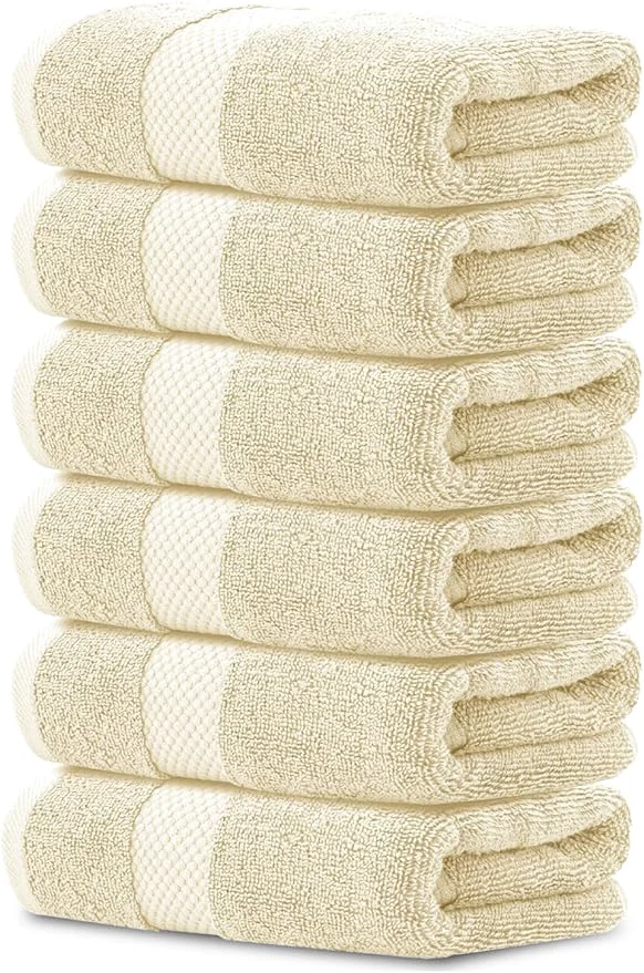 Excellent White Classic Luxury Beige Hand Towels Relaxed