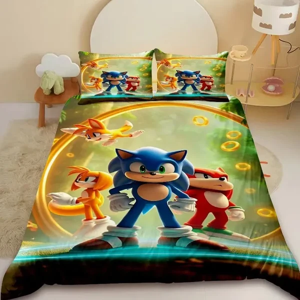 Organic Sonic Duvet Cover Set for Kids Convenient