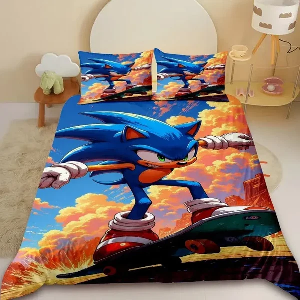 Responsible Sonic Kids Bedding Set Prestigious