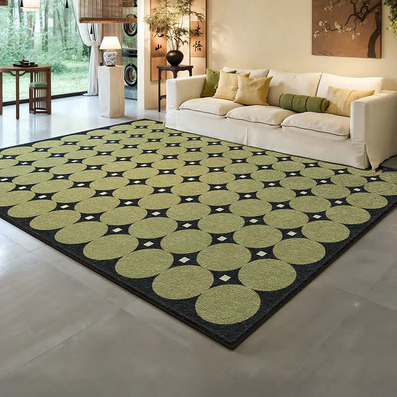 Practical Ownkoti Circle amp Square Pattern Area Rug Modern