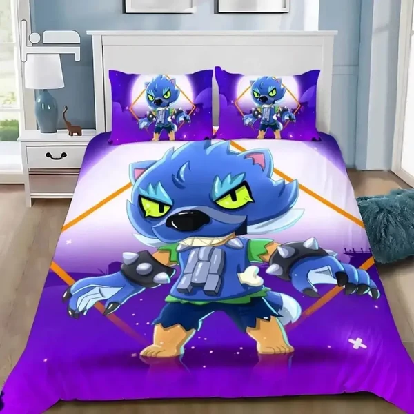 Green Brawl Stars Quilt Cover High-Grade