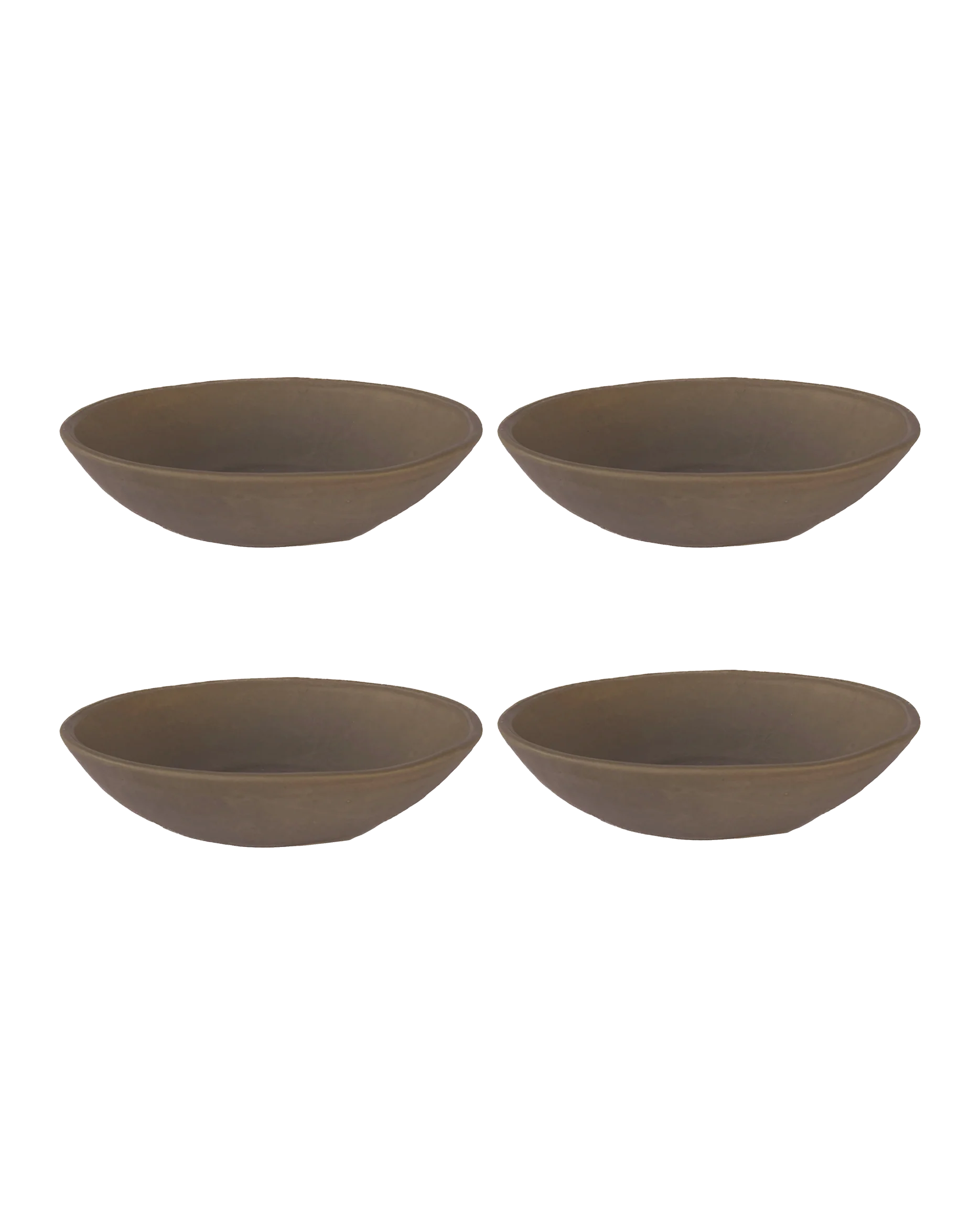 Environmentally Friendly Earth Oval Pasta Bowl – Set of 4 Detailed