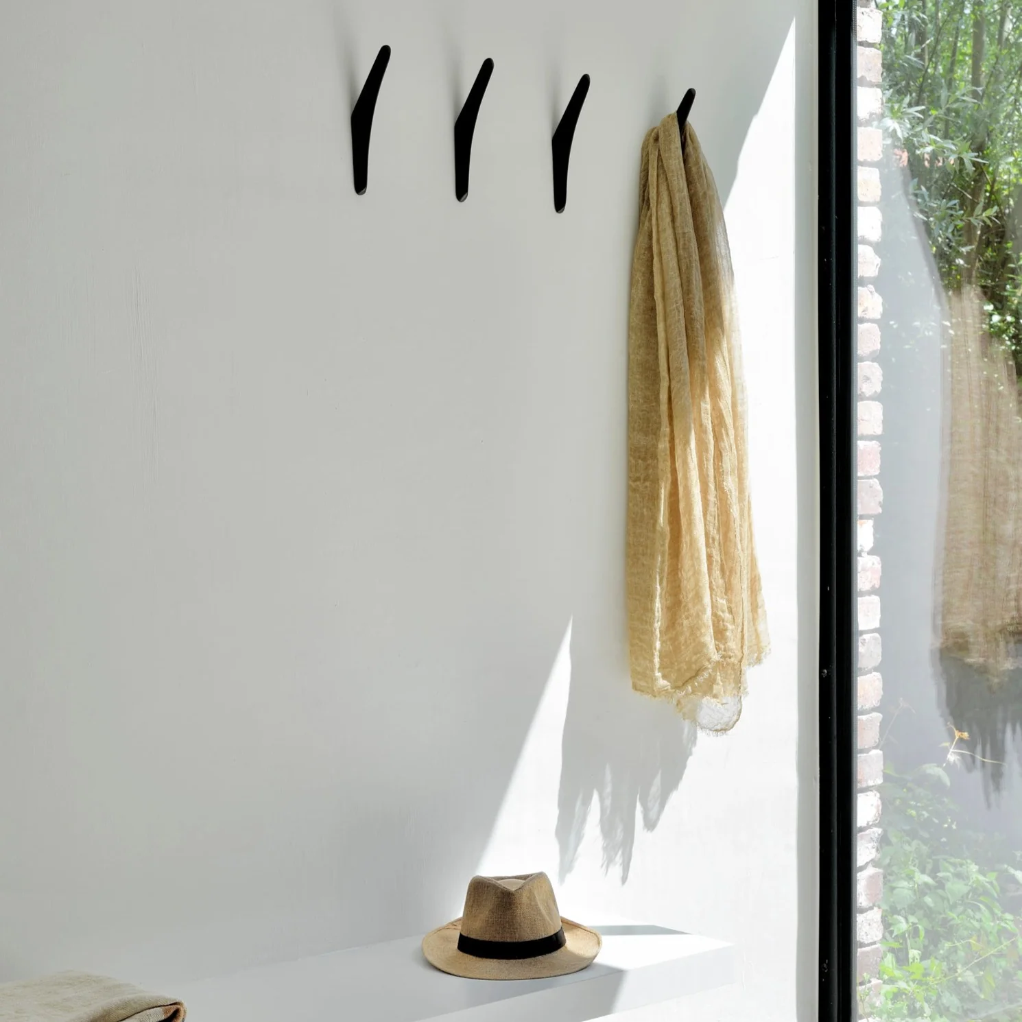 Detailed Pi Wall Hanger Set Of 2 Dark Brown First-Class