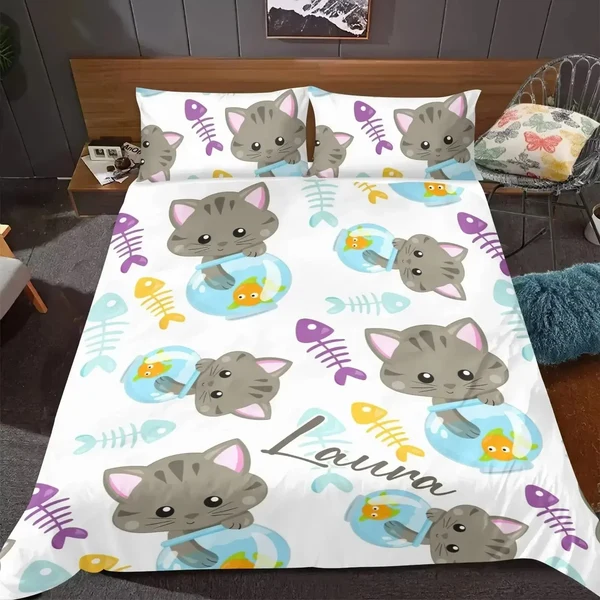 Certified Custom Name Duvet Cover Set Environmentally Friendly