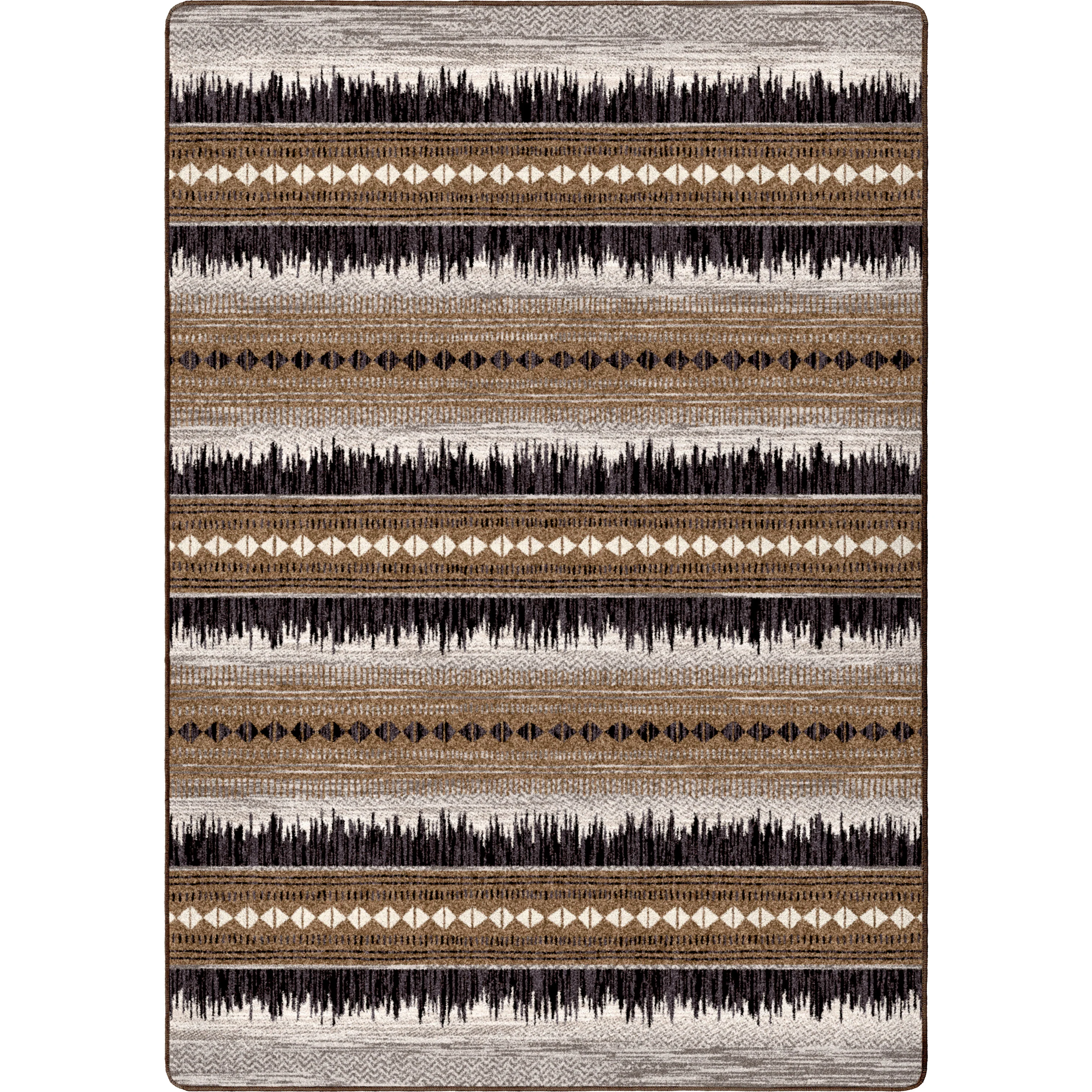 Minimalist Shock Wave Rug – Natural Organic