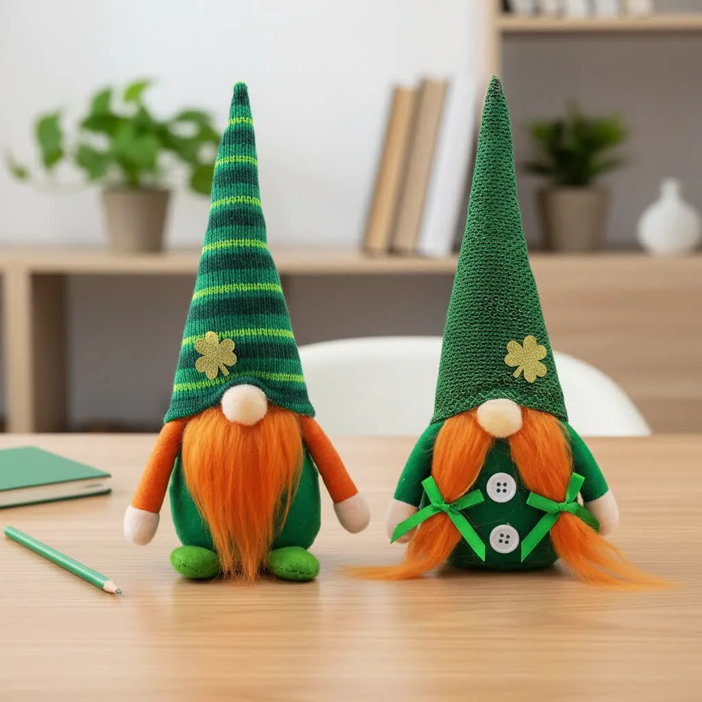 Trendy Ownkoti St. Patrick 39 s Day Faceless Doll Ornaments Elegant