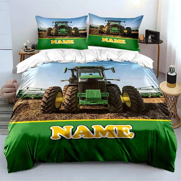 Casual Personalized Farmers Tractor Duvet Cover Outstanding