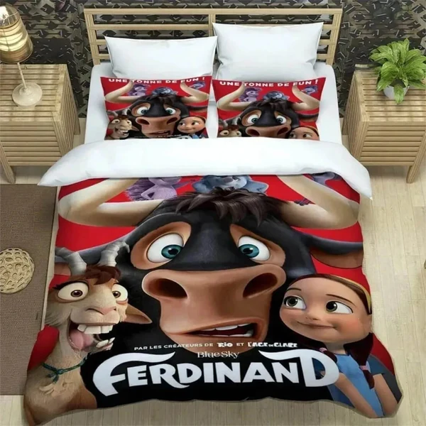 Classic 3D Cartoon Ferdinand Bedding Set Dependable