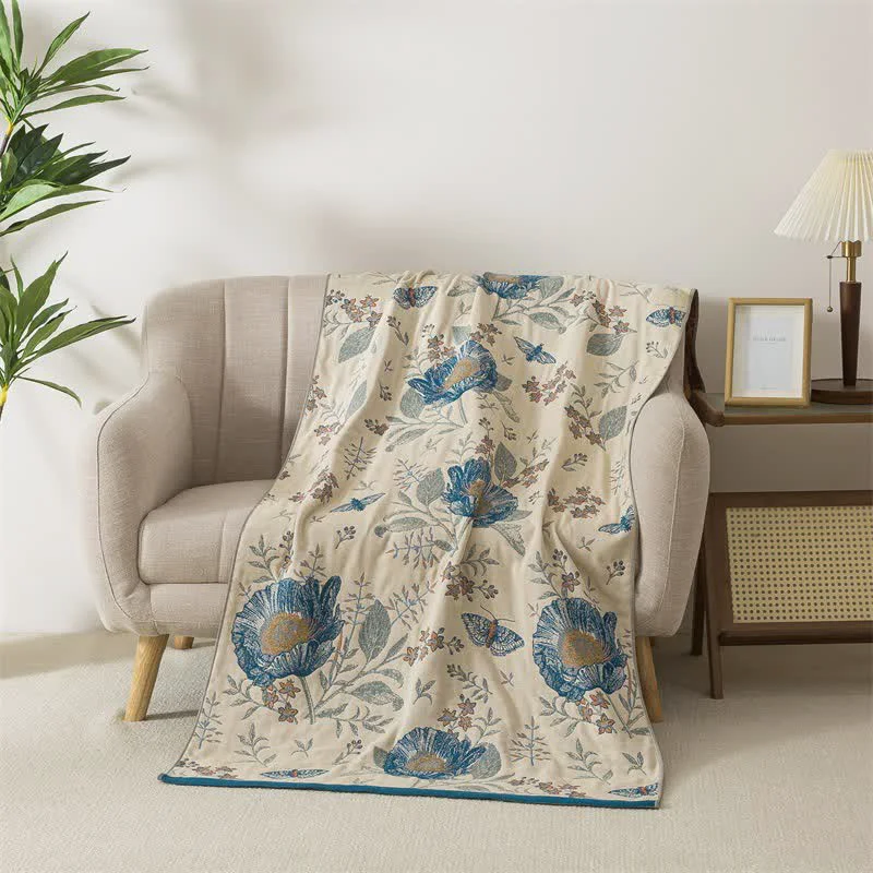 Effective Ownkoti Floral amp Butterfly Pure Cotton Gauze Bath Towel Relaxed