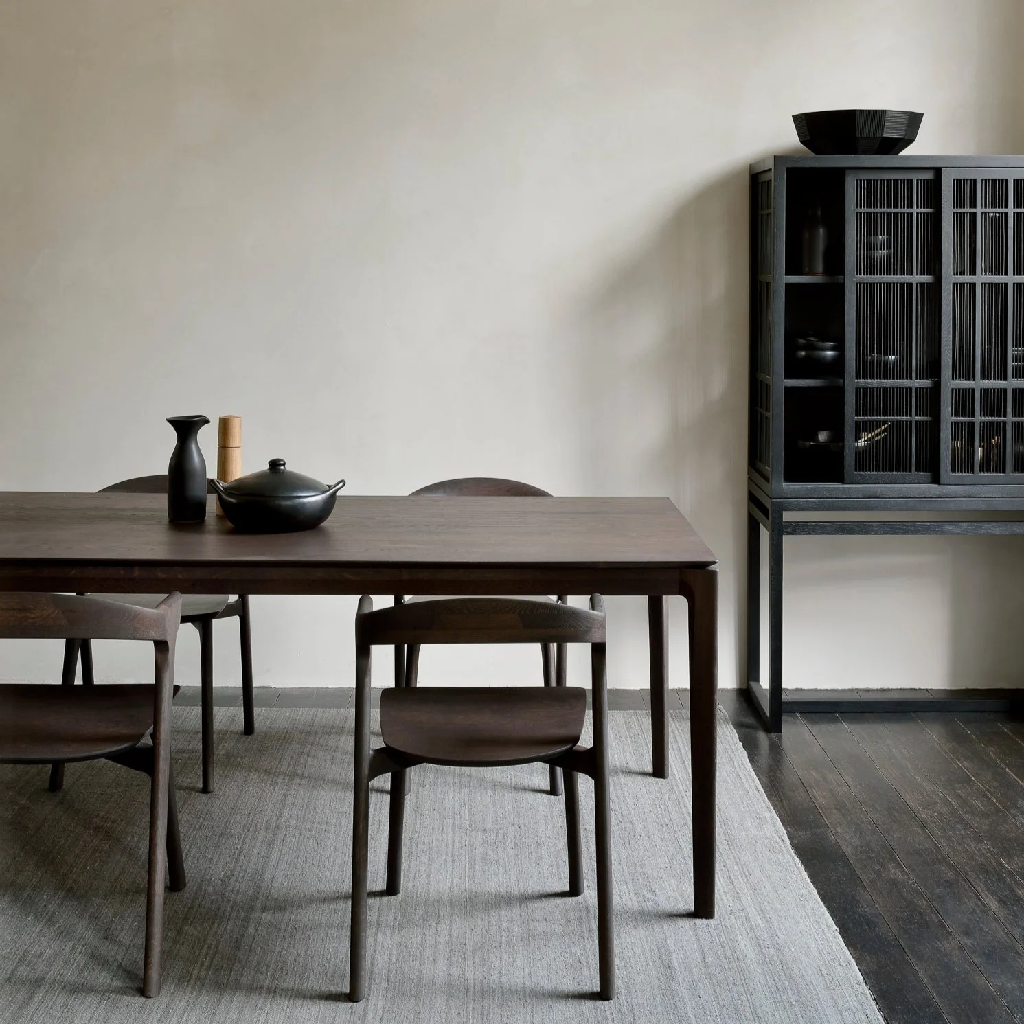 Verified Bok Solid Brown Oak Dining Table 87 quot Refined