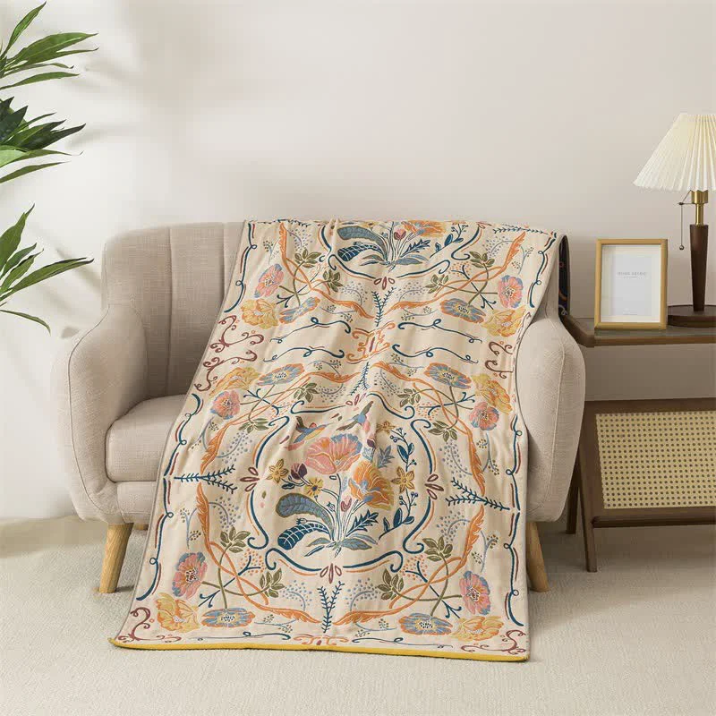 Clean Ownkoti Country Floral Cotton Gauze Bath Towel Optimized