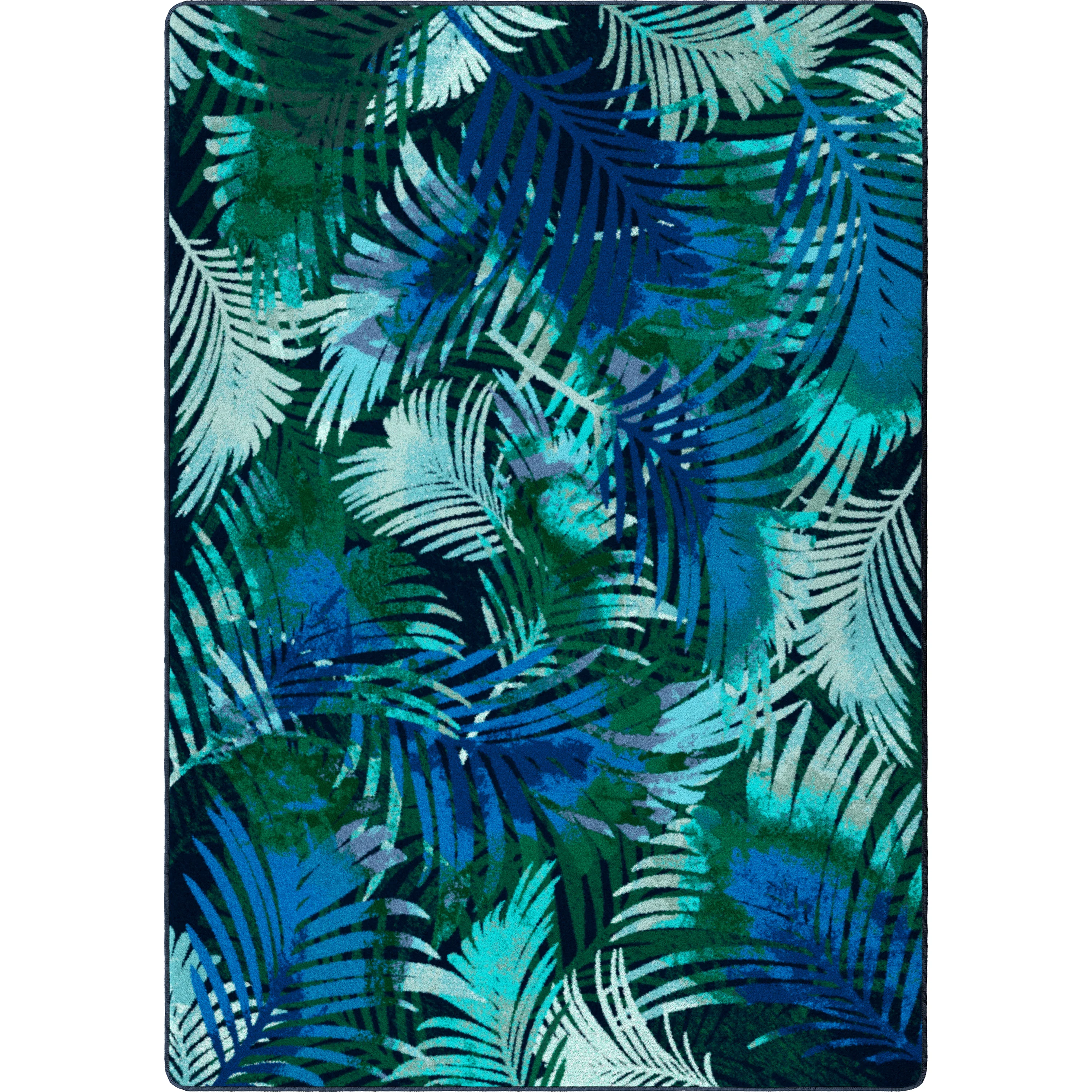 Lightweight Fronds Rug – Green Stylish