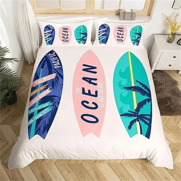 Classic Surfboard Summer Beach Doona Cover Crafted