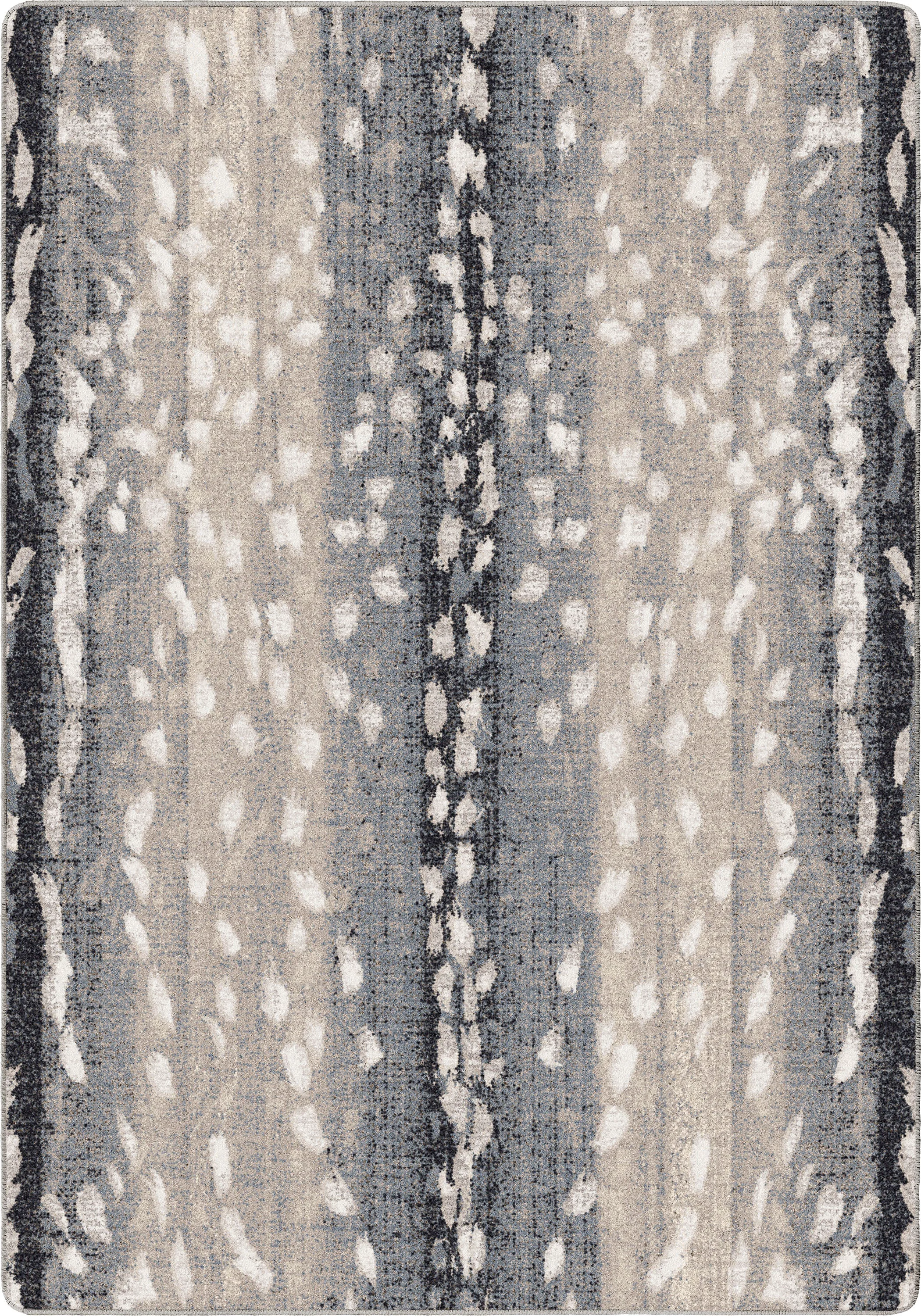 High-Grade Mafaldi Axis Hide Rug – Gray Lightweight