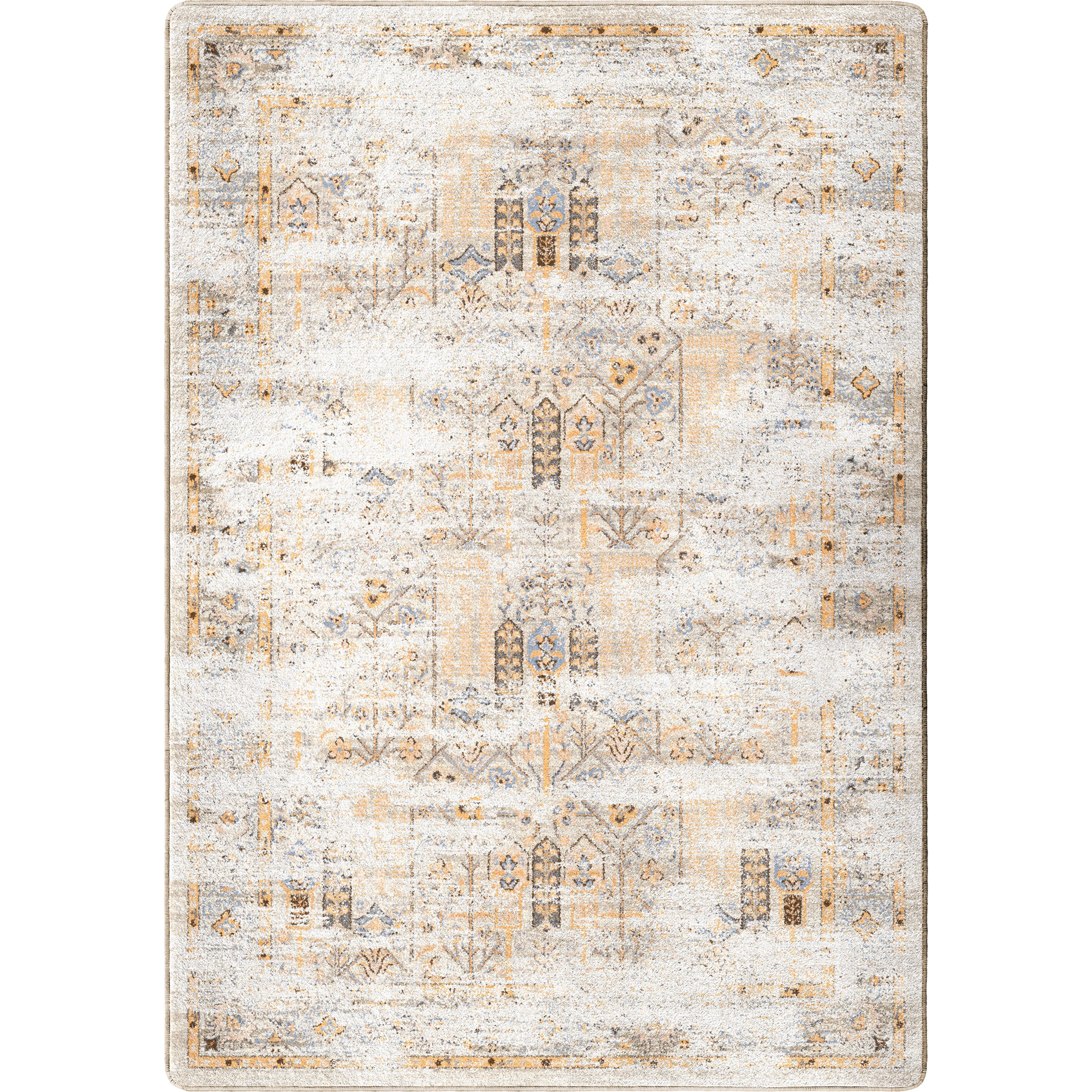 Minimalist Passage Rug – Apricot Green