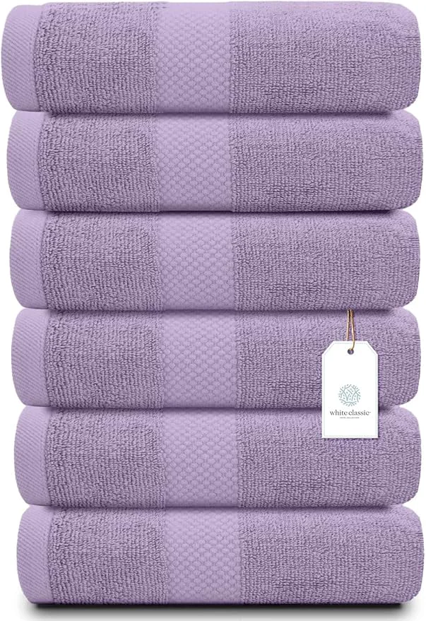Dependable White Classic Luxury Lavender Hand Towels Secure