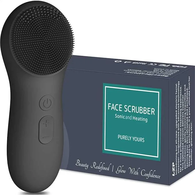 Premium Material LZP Silicone Face Scrubber Electric Facial Cleansing Brush Refined