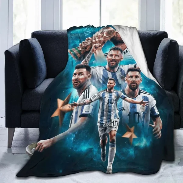 Clean Lionel Messi Blanket – Soft Premium Soccer Fan Throw Stylish